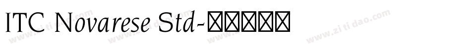 ITC Novarese Std字体转换